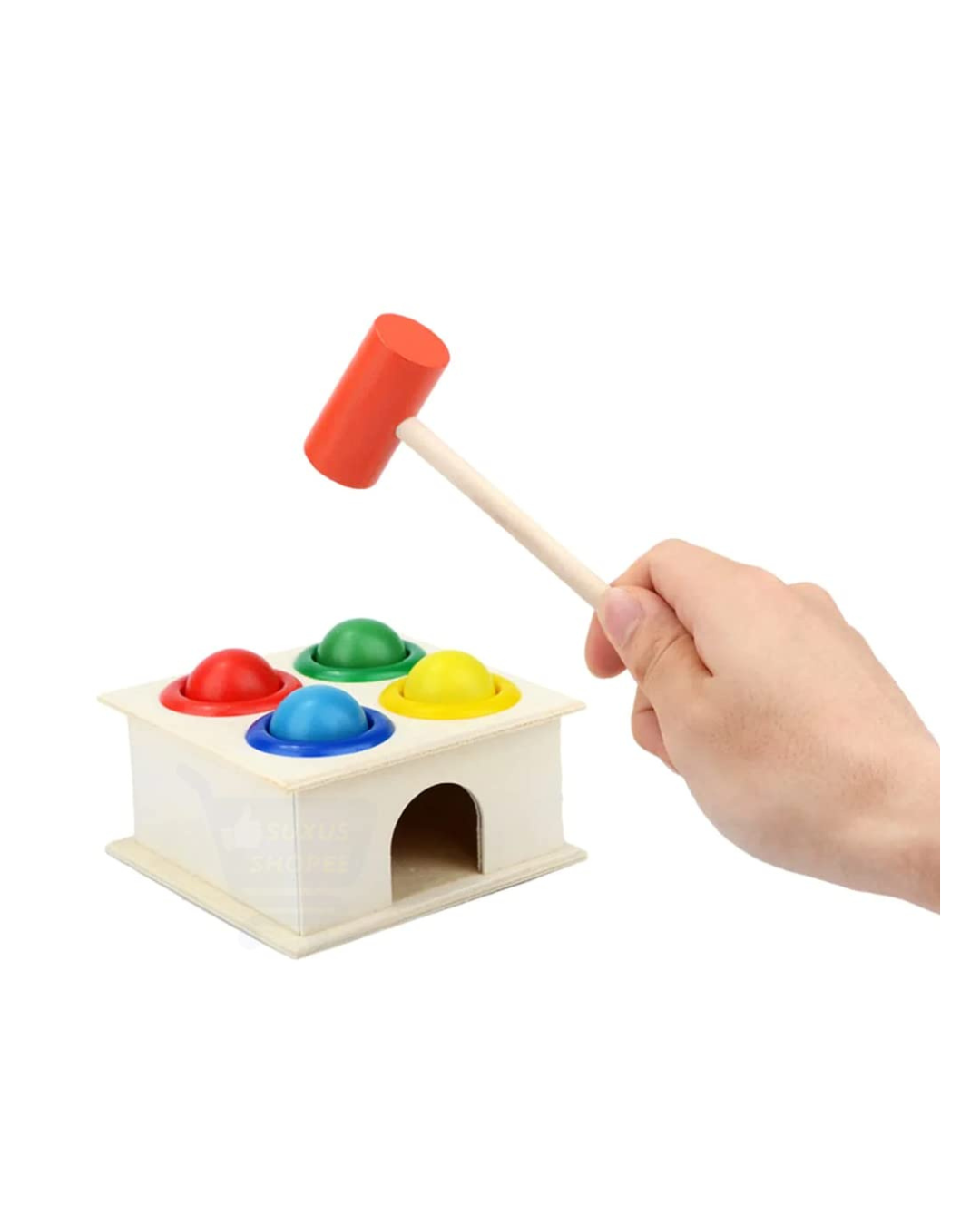 ToyStor Wooden Hammering Ball Color Matching Toy
