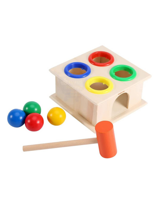 ToyStor Wooden Hammering Ball Color Matching Toy